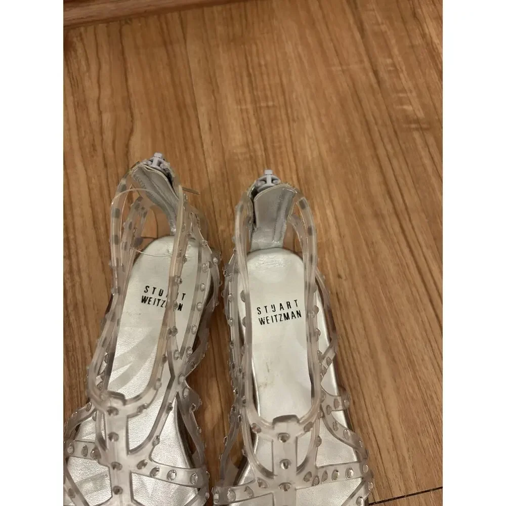 Stuart Weitzman Jelly Sandals 5.5 YKK Made In Italy